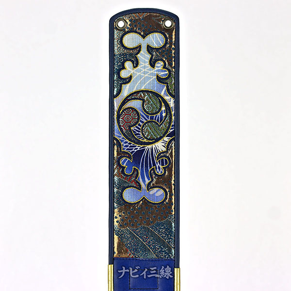 ティーガー御紋刺繍金襴ブルー2